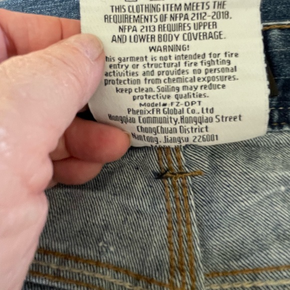 Wolverine Men's Cat 2 APTU 13 Flame Resistant Jeans 38X30 Blue Wash - Picture 9 of 9